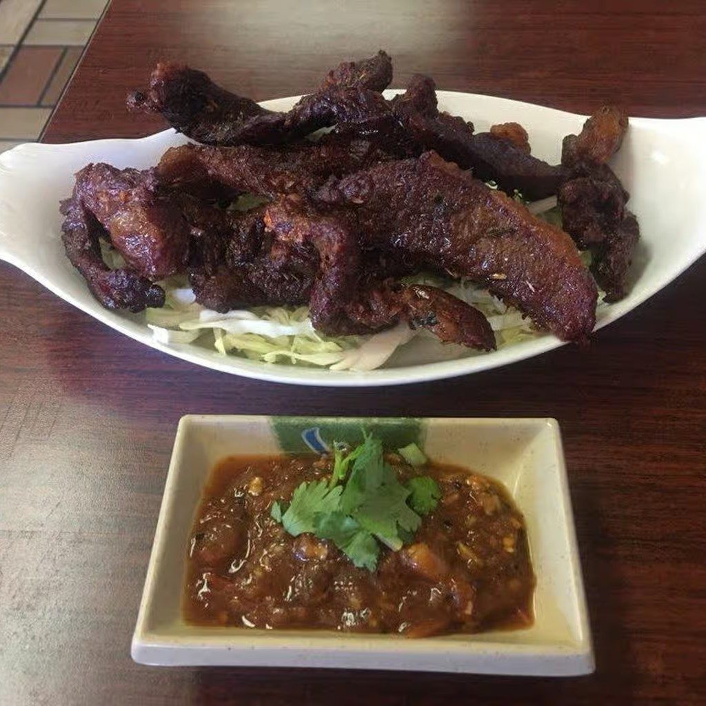 Thai Beef Jerky with Sticky Rice.