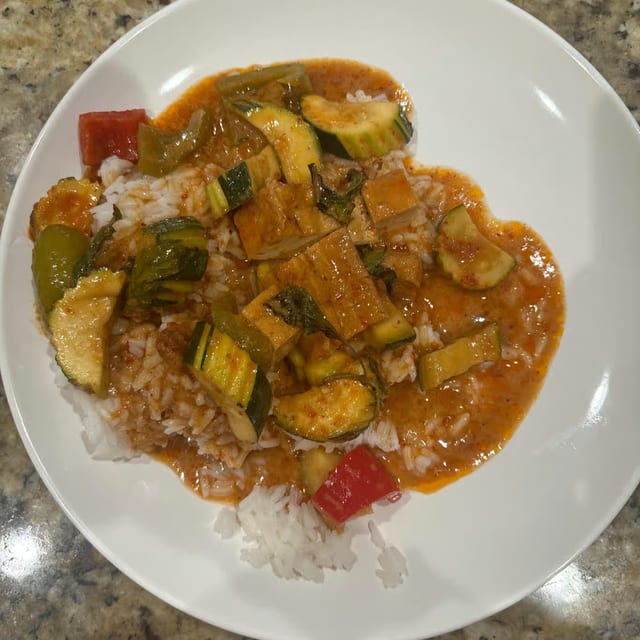 Green, Red or Yellow Curry.