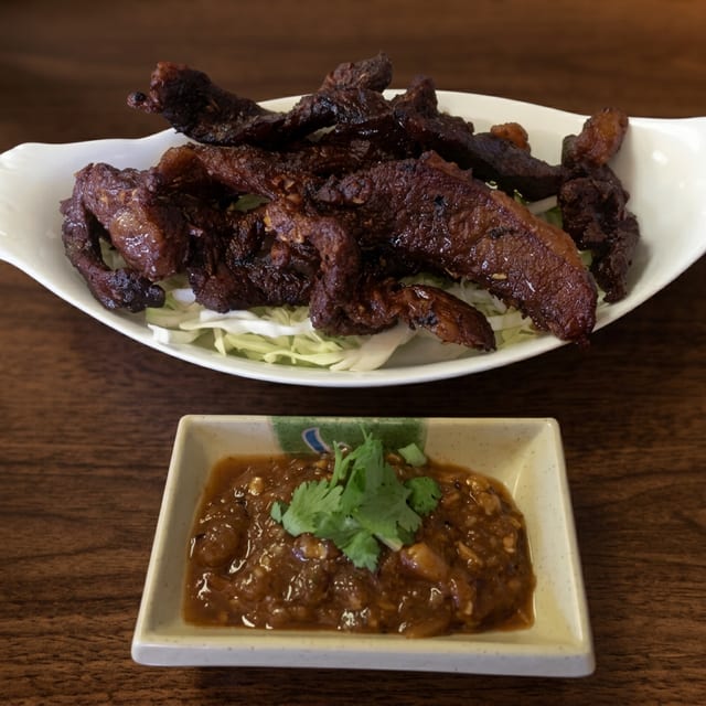 Thai Beef Jerky with Sticky Rice.